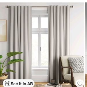Threshold 50 x 84 grey aruba blackout curtain panel